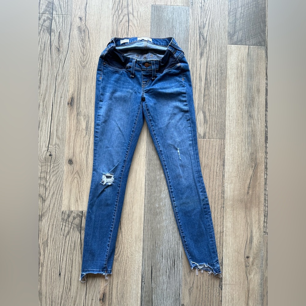 Madewell Maternity Denim Skinny Jeans 24 - Picture 2 of 12